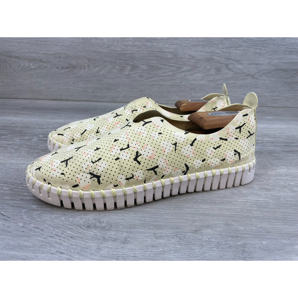 Ilse Jacobsen Tulip Women's Sneaker Running Flat‎ 8 Green Floral Athletic Shoes - Picture 4 of 12